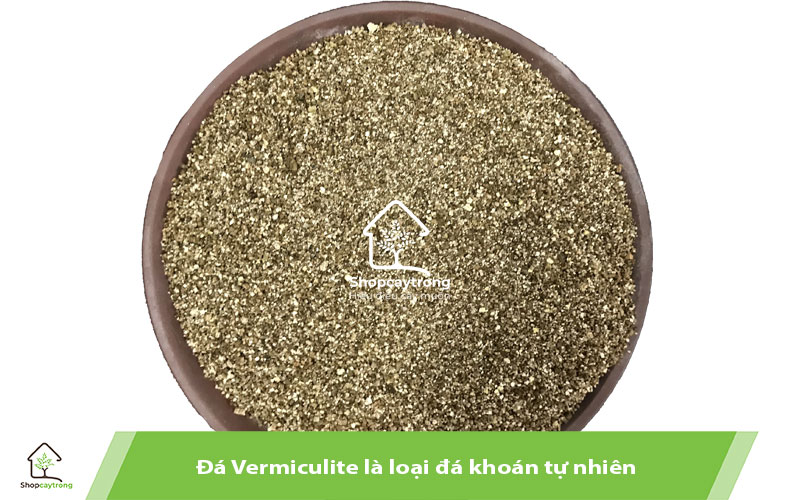 Đá Khoán Vermiculite có màu vàng nâu