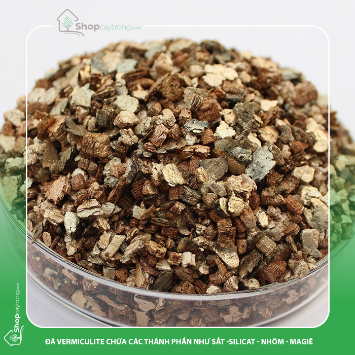 Đá Vermiculite chứa các thành phần như sắt silicat – nhôm – magie.