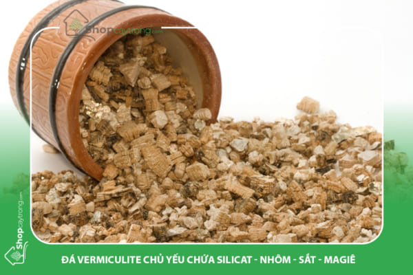 Đá vermiculite thích hợp phối trộn giá thể